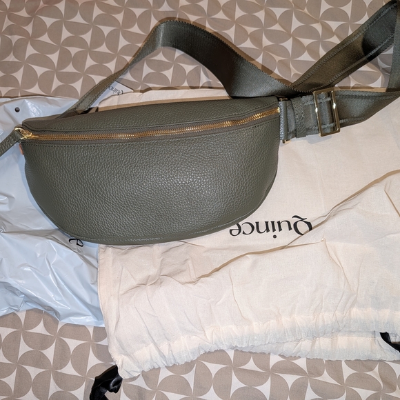 Quince Handbags - Quince Italian Pebbled Leather Sling Bag